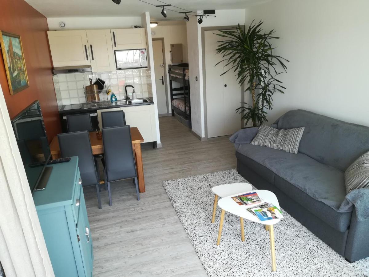 Studio Cabine Vue Port Avec Parking Prive, Piscine, Parc, Boulodrome Agde Luaran gambar
